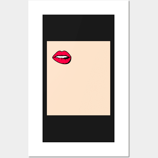 DSMP Red Lips Wall Art by JEWEBIE